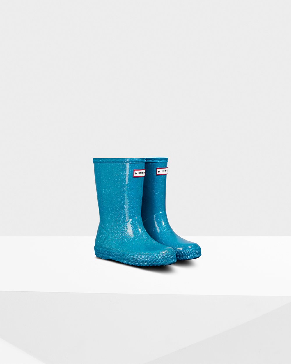 Kids Rain Boots - Hunter Original First Classic Starcloud (42NLZMRIY) - Blue